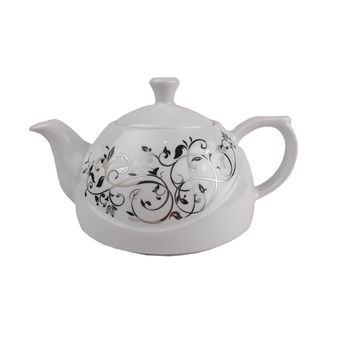 قوری لوریان چینی مدل بهار آذین پلاتین کد 703