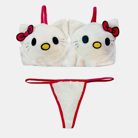 ست شورت و سوتین زنانه مدل کیتی