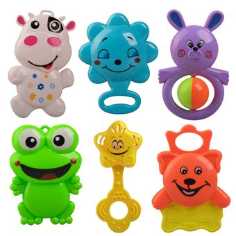 جغجغه مدل BABY Teethers مجموعه 6 عددی