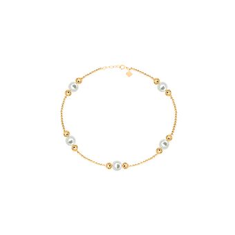 پابند طلا 18 عیار زنانه مریم اکرمی گلد گالری مدل دردانه