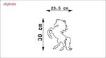 آیینه پلکسی پرشین استیکر طرح اسب