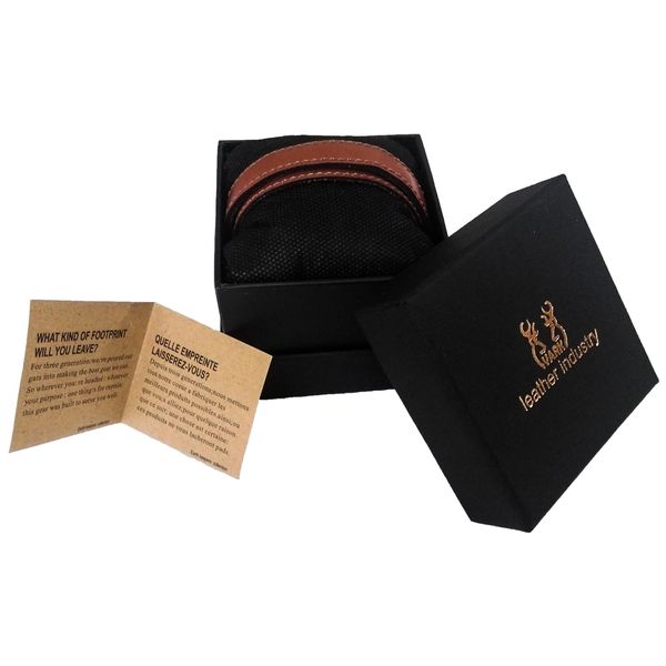 دستبند چرم وارک مدل رهام کد rb176