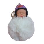 آویز عروسکی مدل نوزاد کلاه کاسکت دار