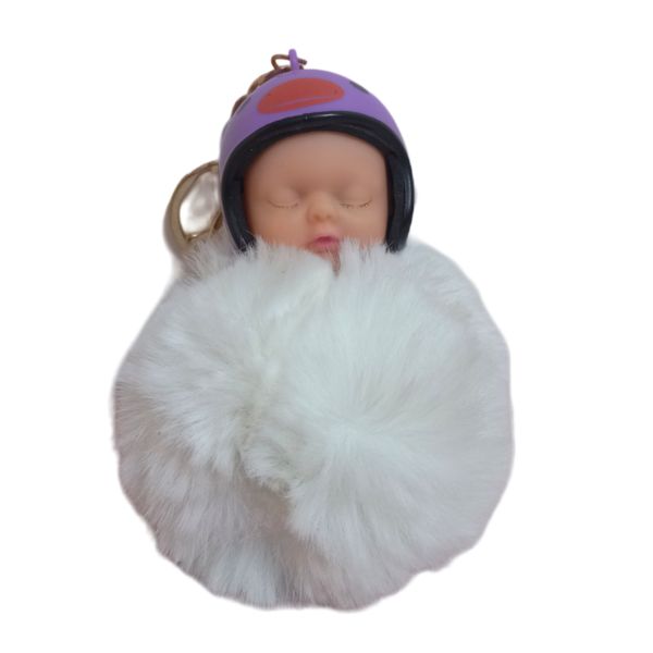 آویز عروسکی مدل نوزاد کلاه کاسکت دار