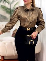شومیز ساتن شیرین 2844