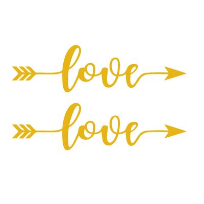 برچسب پشت آینه خودرو مهدیار طرح LOVE کد SL101T بسته دو عددی