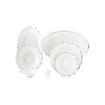 سرویس غذاخوری 29 پارچه چینی زرین ایران سری نئو کلاسیک مدل نارسیس درجه عالی