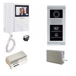 مجموعه دربازکن تصویری سیماران مدل 43FL-VFBT1 یک طبقه کارتی به همراه محافظ ولتاژ مانیتور