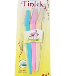 تیغ اصلاح ابرو تینکل 3 عددی تیغ ابرو بدون شیار صاف