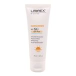 کرم ضد آفتاب رنگی لیپورکس SPF 50 مدل L-D Moisturizing مناسب پوستهای خشک و حساس حجم 40 میلیلیتر