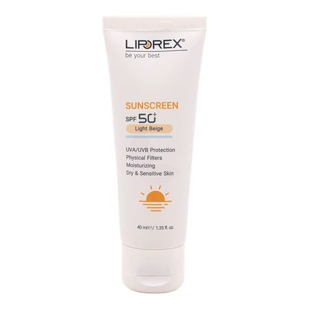 کرم ضد آفتاب رنگی لیپورکس SPF 50 مدل L-D Moisturizing ‌مناسب پوست‌های خشک و حساس حجم 40 میلی‌لیتر