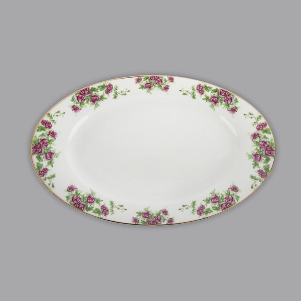 سرویس غذاخوری 28 پارچه 6 نفر چینی زرین ایران مدل ایتالیا اف بیدگل درجه عالی