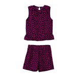 ست تاپ بدون آستین و شلوارک راحتی نوزادی مدل MDSS-CH2428