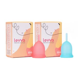کاپ قاعدگی لیوا فارما مدل Plus سایز کوچک به همراه سایز متوسط، مجموعه 2 عددی