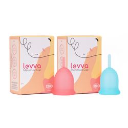 کاپ قاعدگی لیوا فارما مدل Plus سایز کوچک به همراه سایز متوسط، مجموعه 2 عددی