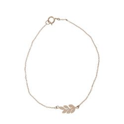 دستبند طلا 18 عیار زنانه گالری طلای مریم اکرمی طرح برگ کد GH4071