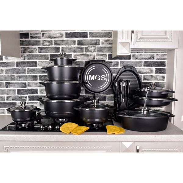 سرویس پخت و پز 33 پارچه ام جی اس طرح ایتالیاB کد800187