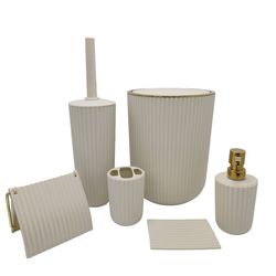 ست سرویس بهداشتی 6 پارچه باد بزنی زبرا همارا پلاست