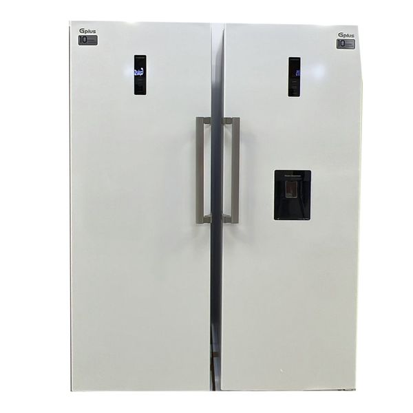 یخچال فریزر دوقلو 32 فوت جی پلاس مدل GRF-P2736-FW/LW، دارای سرمایش و انجماد سریع، با ارتفاع 185، پهنای 119 و عمق 65 سانتی متر، م