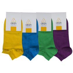 جوراب ساق کوتاه زنانه آریان نخ باف مدل 5623 بسته 4 عددی*121