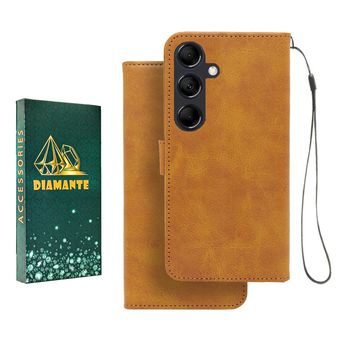 کیف کلاسوری دیامانته مدل Mortand Gn مناسب برای گوشی موبایل سامسونگ Galaxy S25 FE  به همراه بندآویز