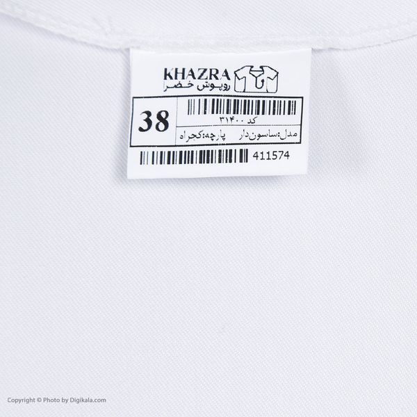 روپوش پزشکی زنانه خضرا مدل اوا کد 31400