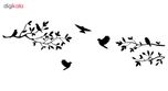 استیکر دیواری صالسو آرت طرح black flying birds az
