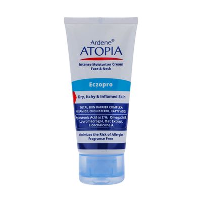 کرم مرطوب‌کننده قوی آردن آتوپیا، مدل ECZOPRO، مناسب پوست‌های خشک و حساس، با عصاره جو دوسر، حاوی هیالورونیک اسید 2 درصد، امگا 3،