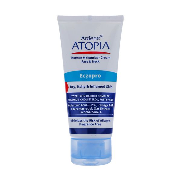 کرم مرطوبکننده قوی آردن آتوپیا، مدل ECZOPRO، مناسب پوستهای خشک و حساس، با عصاره جو دوسر، حاوی هیالورونیک اسید 2 درصد، امگا 3،