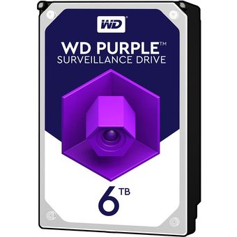 هارددیسک اینترنال وسترن دیجیتال مدل Western Digital Purple WD60PURX ظرفیت 6 ترابایت (استوک)