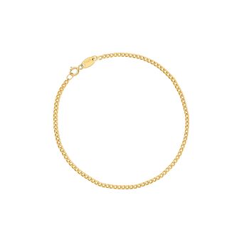 دستبند زنجیری طلا 18 عیار زنانه  مریم اکرمی گلد گالری مدل کارتیه پراگ