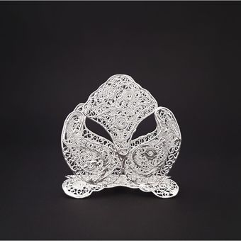 جا دستمال کاغذی رومیزی ملیله کاری