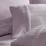 ست روتختی کاوری شش تکه گیپوردوزی شده یاسی مدل Jasmin Lila برند Saheser ترکیه