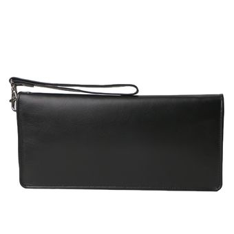 کیف دسته چک مردانه مدل دورزیپ چرم طبیعی*659