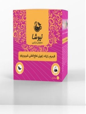 دمنوش خارمریم،رازیانه،زنجبیل، نعناع‌فلفلی،شیرین‌بیان (12 عددی) _ Milk Thistle + Fennel + Ginger + Peppermint + Licorice