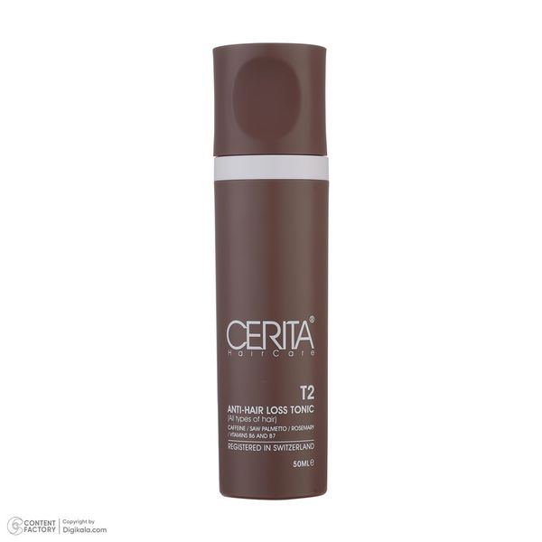 تونیک تقویت کننده مو سریتا مدل T2 مناسب انواع مو حجم 50 میلی لیتر