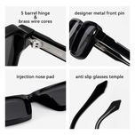 عینک آفتابی مربعی آلبرت وگ مدل SZ8103 Obsidian