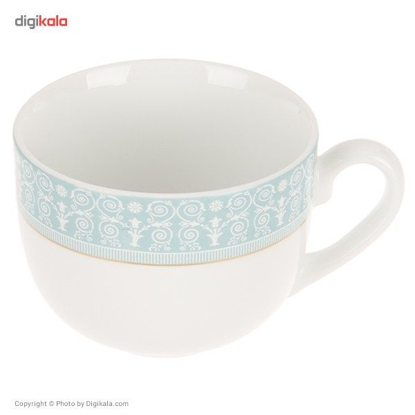 سرویس 102 پارچه چینی زرین ایران سری ایتالیا اف مدل سپید صدف درجه یک