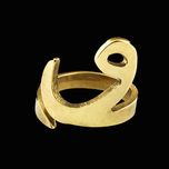 انگشتر گالری عزیزی طرح حرف و مدل gz99543