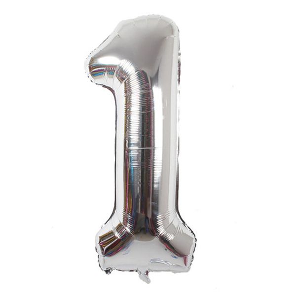 بادکنک فویلی طرح عدد 1