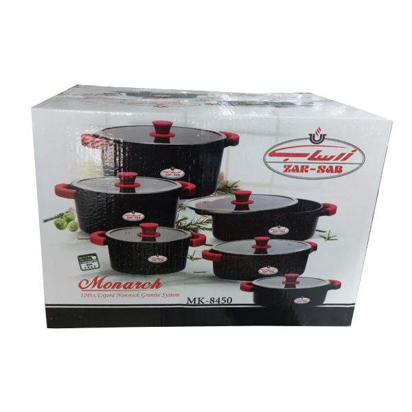 سرویس پخت و پز 12 پارچه زرساب مدل مونارک کد MK-8450