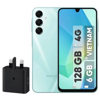 گوشی موبایل سامسونگ مدل Galaxy A16 4G دو سیم کارت ظرفیت 128 گیگابایت و رم 6 گیگابایت - ویتنام - به همراه شارژر 25 وات سامسونگ