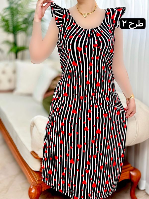 پیراهن نخی آیسل 2097