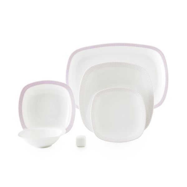 سرویس غذاخوری 27 پارچه 6 نفره چینی زرین ایران مدل Mon Belan