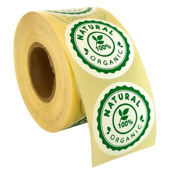 برچسب طرح محصول ارگانیک نچرال کد OR07 بسته 100 عددی