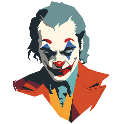 برچسب حرارتی استیکر تیشرت و لباس جوکر 2