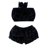 ست نیم تنه و شلوارک راحتی دخترانه مدل لبوبو