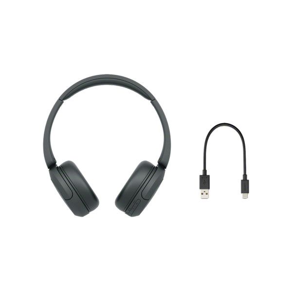 هدفون بلوتوثی سونی مدل WH-CH520 با نویز کنسلینگ فعال (ANC)، درگاه شارژ USB Type-C، دارای پشتیبانی از دستیار صوتی Google Assistan