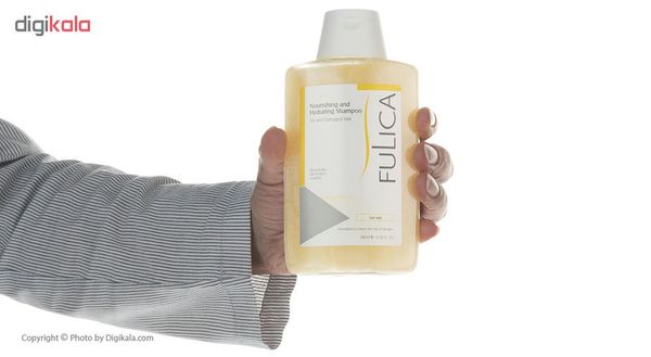 شامپو تقویتکننده مو فولیکا مخصوص موهای خشک و آسیبدیده، حجم 200 میلیلیتر مدل Nourishing And Hydrating، حاوی کراتین و ترکیبات ن