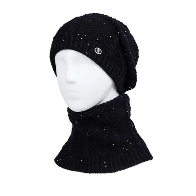 ست کلاه و شال گردن بافتنی زنانه مدل MDSS-CH5274